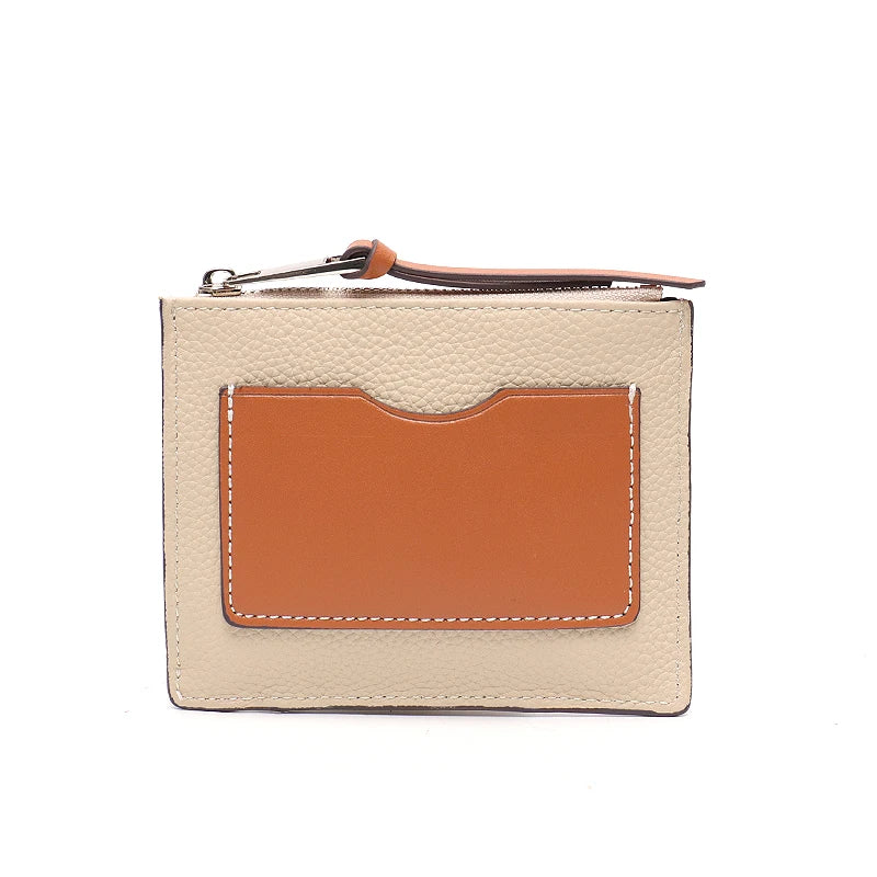 Front-Slot Zip Card Wallet
