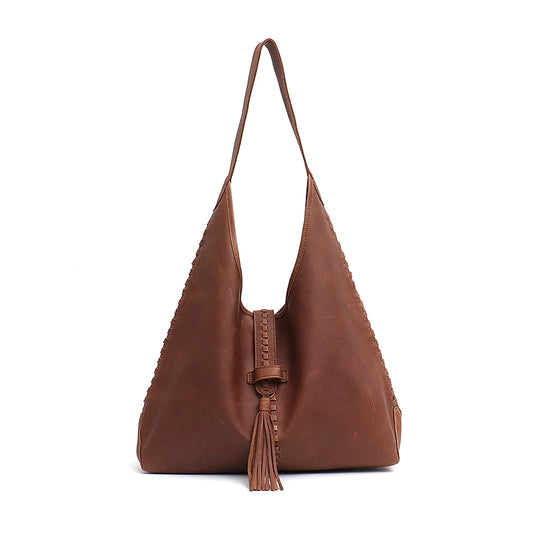 Tassel Shoulder Hobo Bag