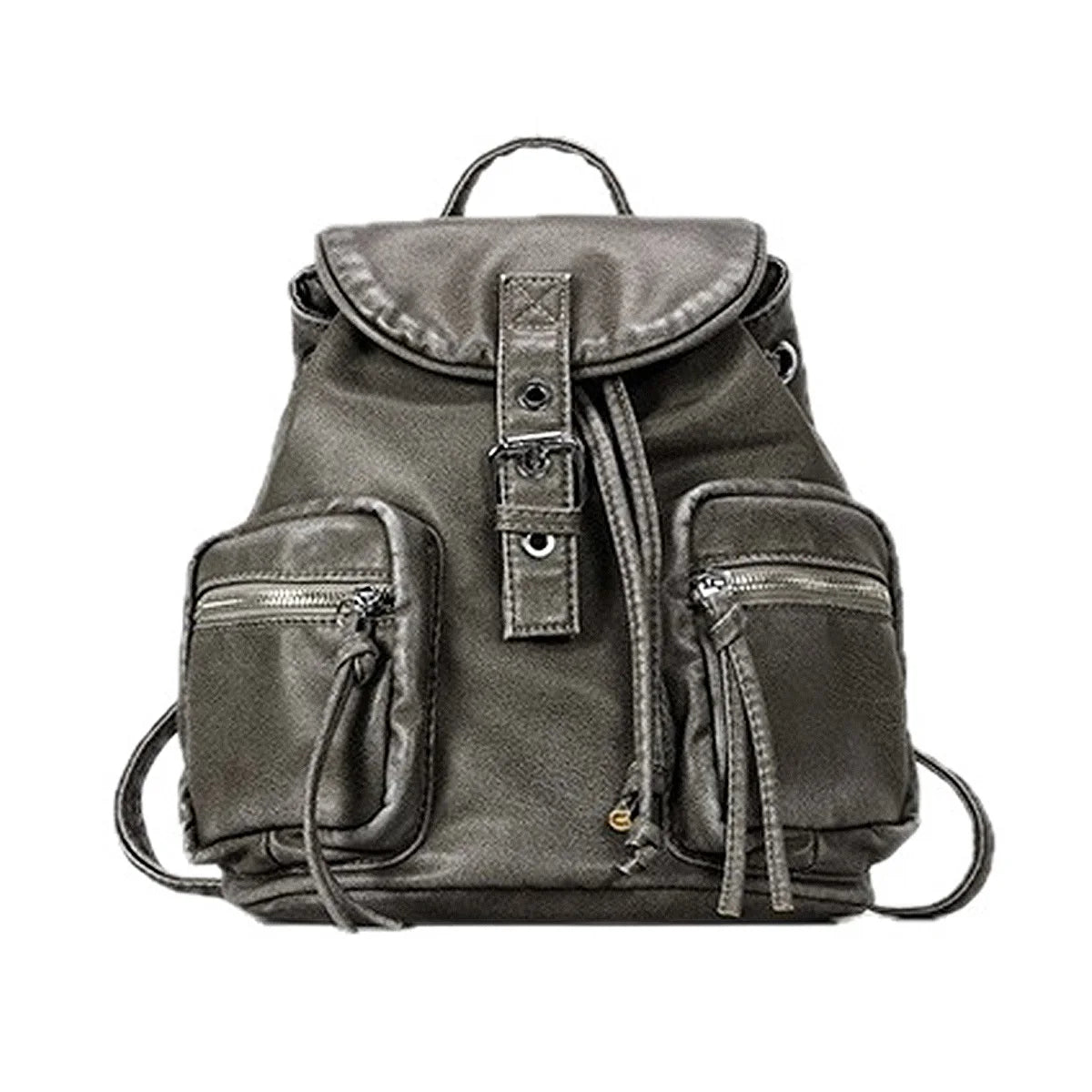 Multi-Pocket Drawstring Backpack