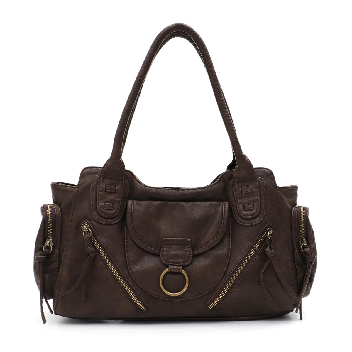 Preppy Multi-Pocket Satchel