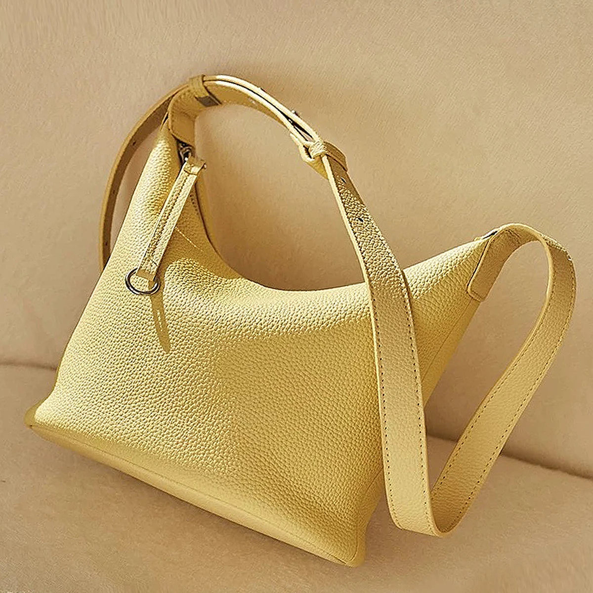 Compact Bucket Crossbody Bag