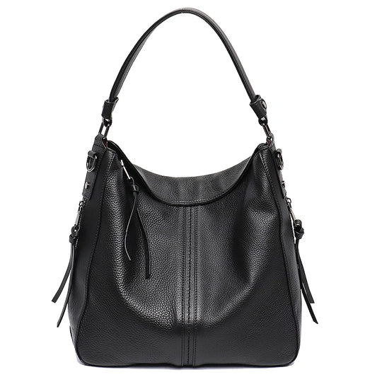 Buckle-Strap Shoulder Hobo
