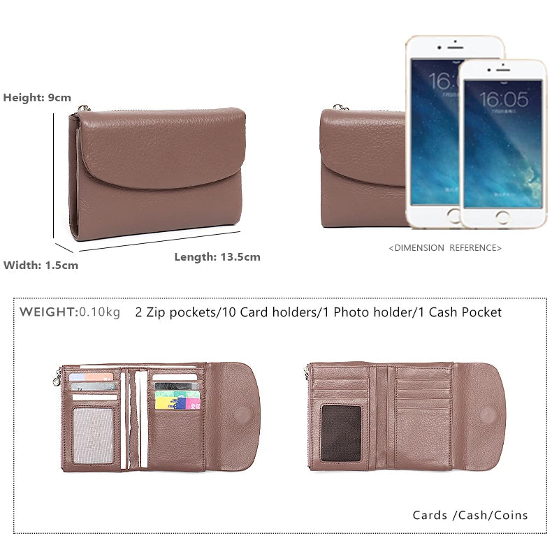Minimal Flap Trifold Wallet