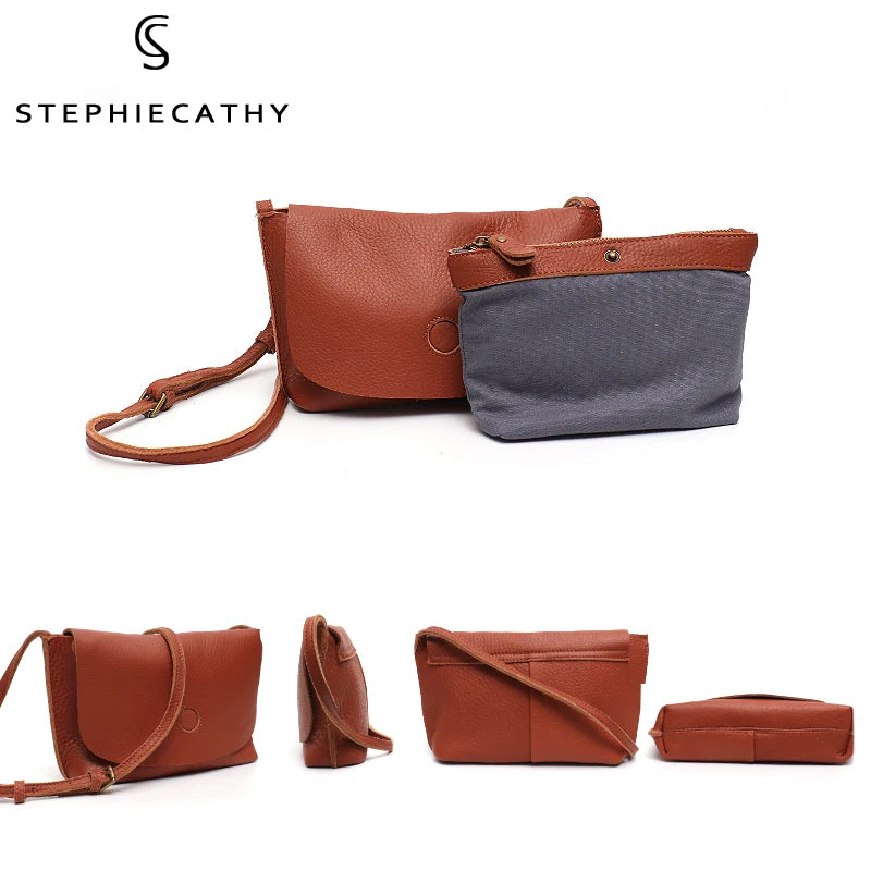 Rounded Flap Crossbody Bag