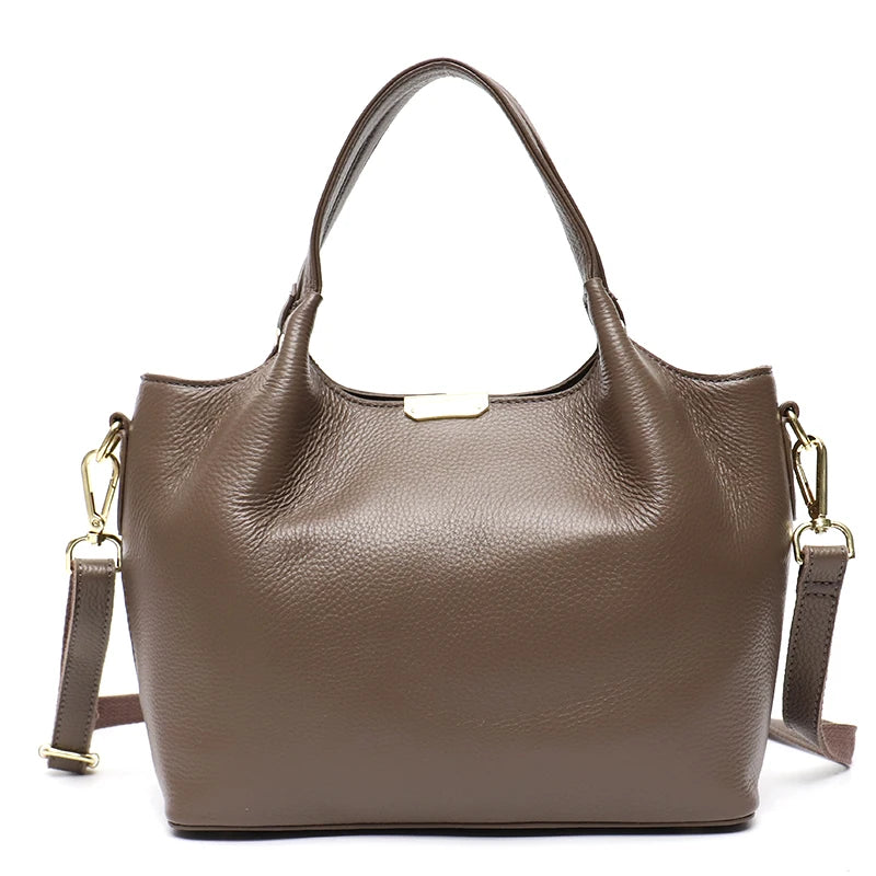 Sculpted Double-Handle Tote