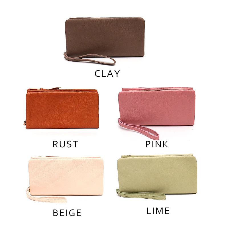 Minimal Zip Wristlet Wallet