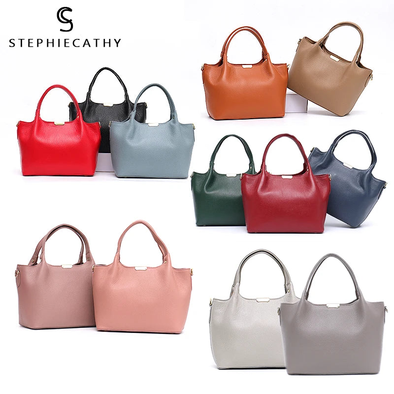 Sculpted Double-Handle Tote