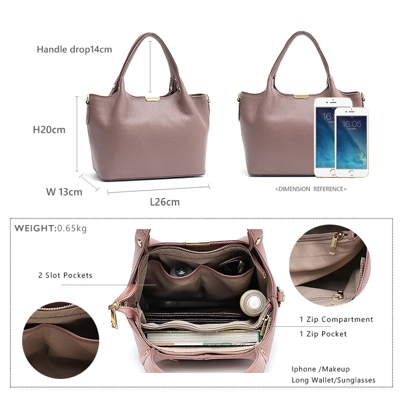 Sculpted Double-Handle Tote