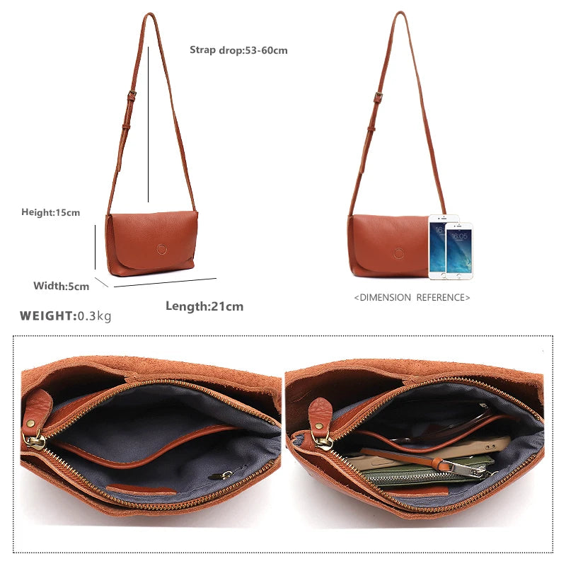 Rounded Flap Crossbody Bag