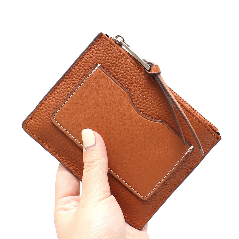 Front-Slot Zip Card Wallet