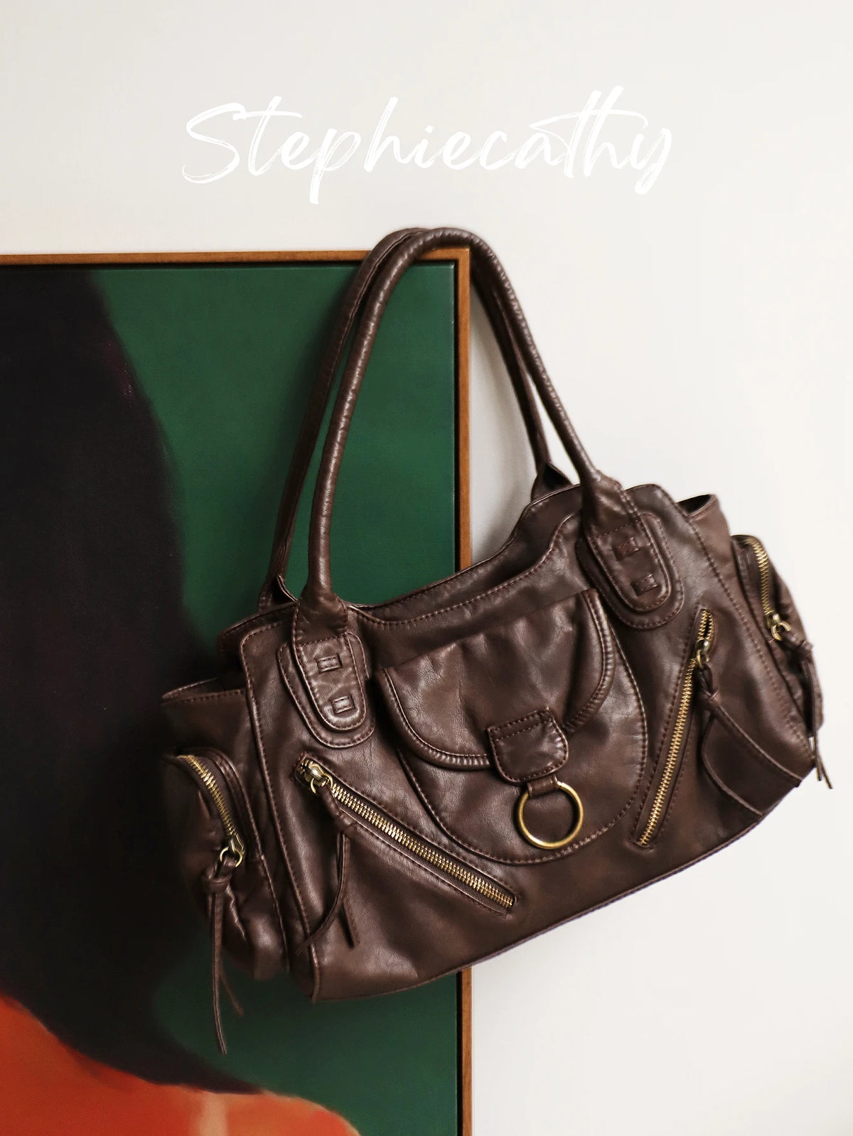 Preppy Multi-Pocket Satchel