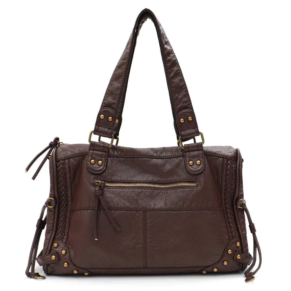 Riveted Multi-Pocket Tote