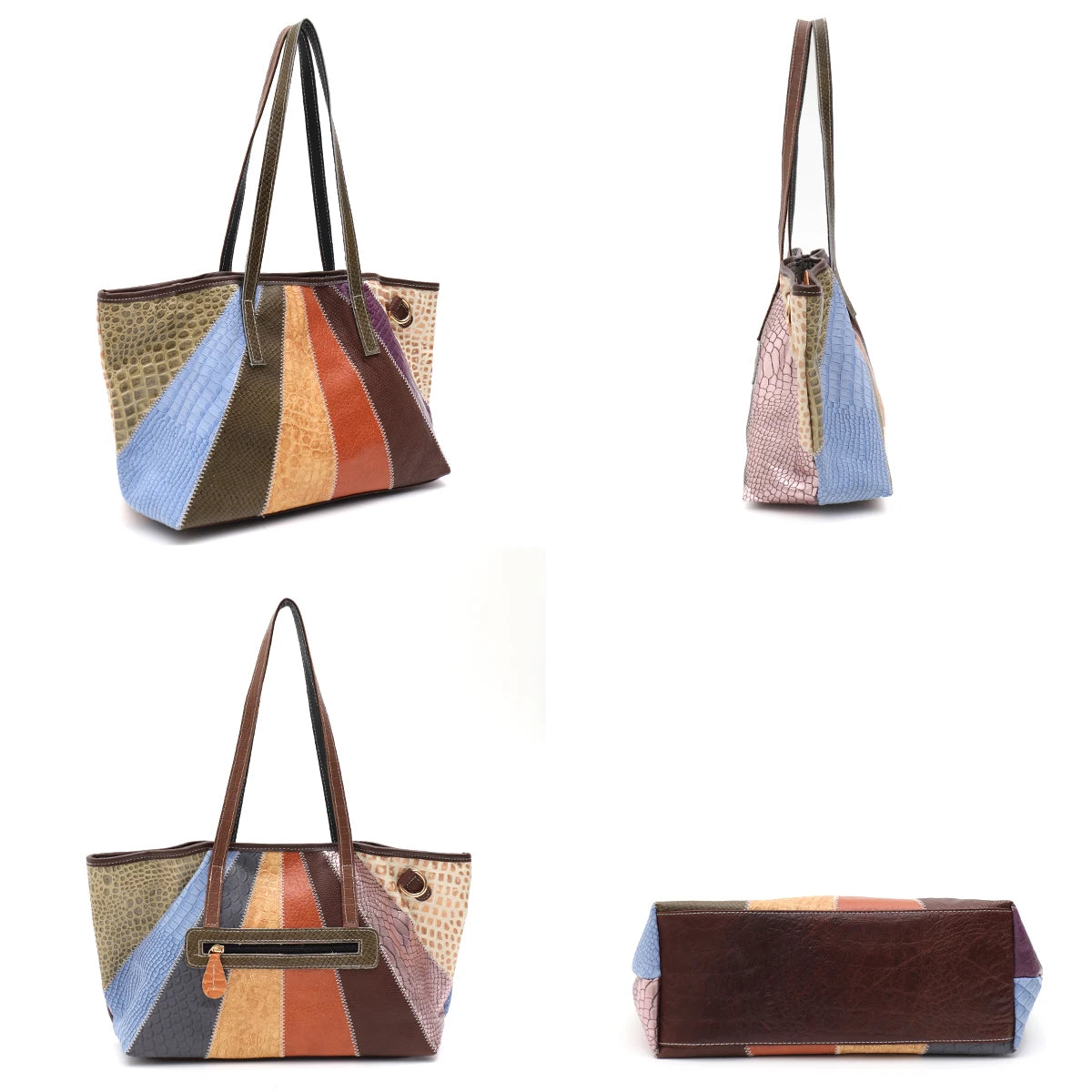 Colorblock Panel Tote