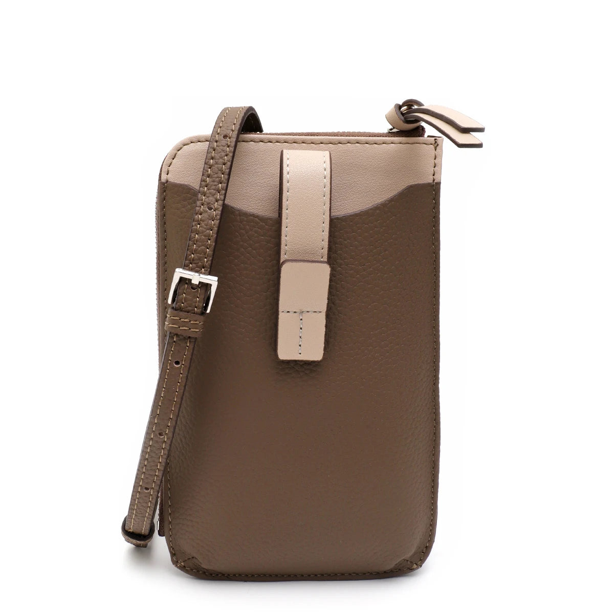 Contrast Phone Crossbody Pouch