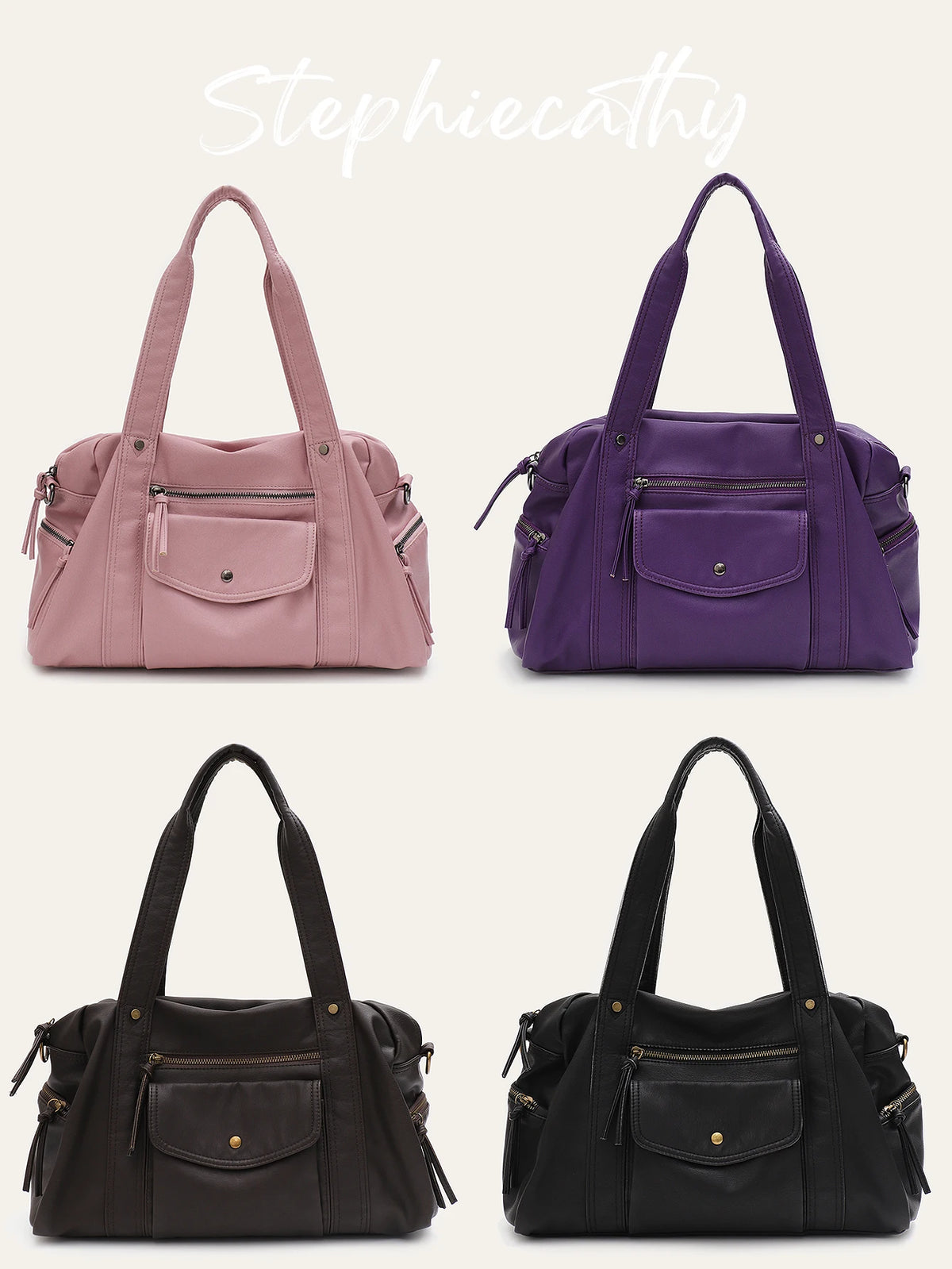 Soft Barrel Shoulder Bag