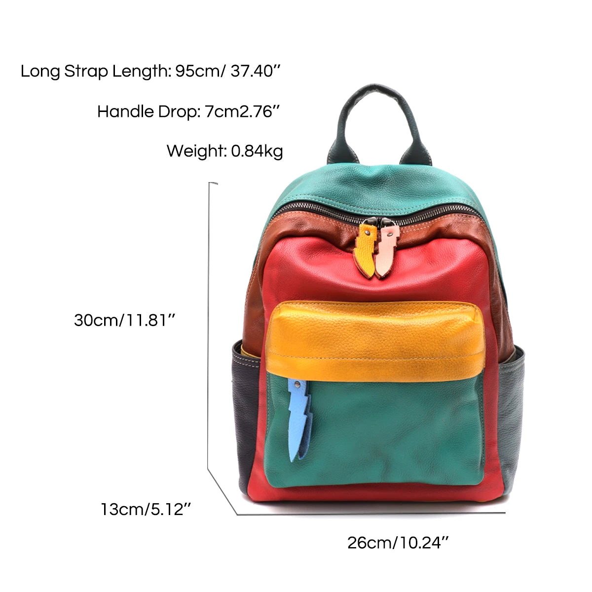 Colorblock Multi-Pocket Backpack