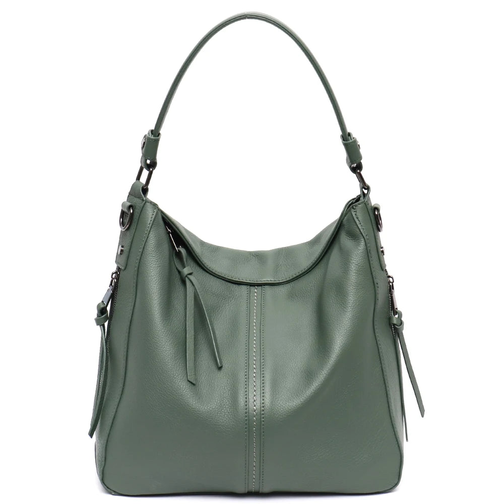 Buckle-Strap Shoulder Hobo