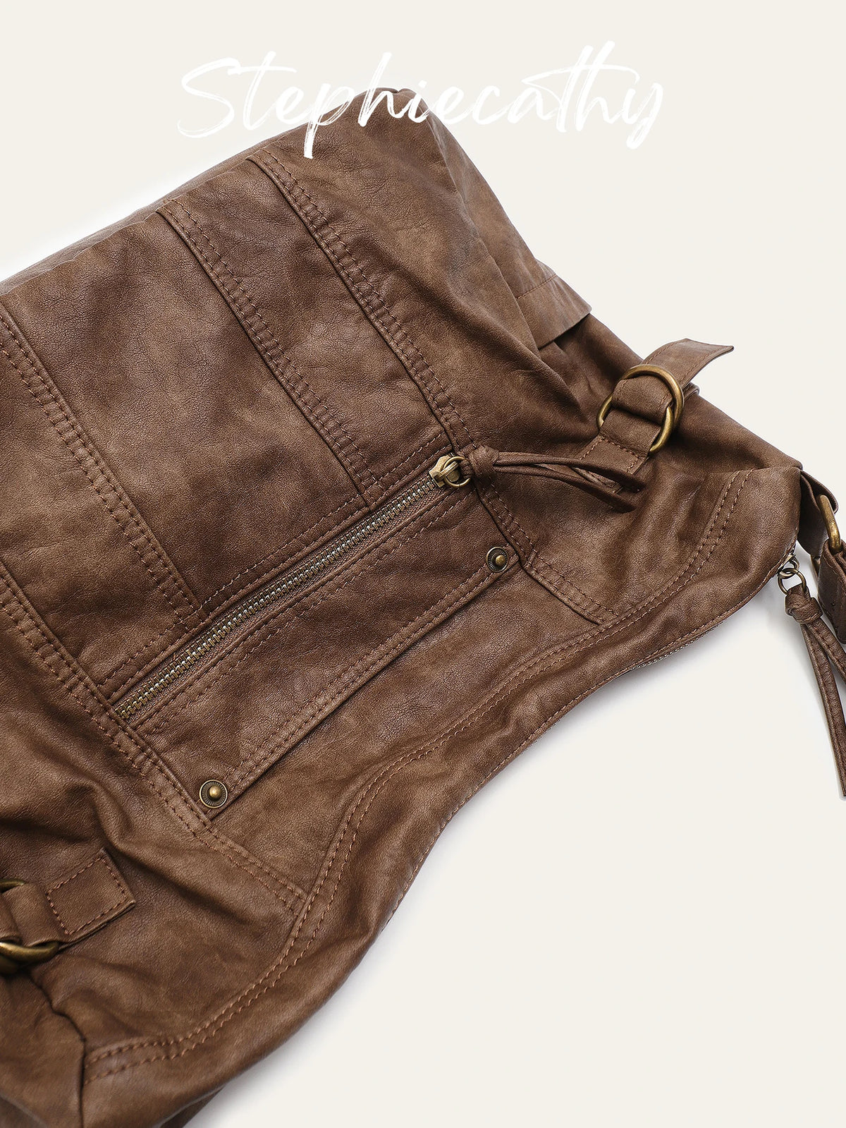 Buckle Multi-Pocket Hobo