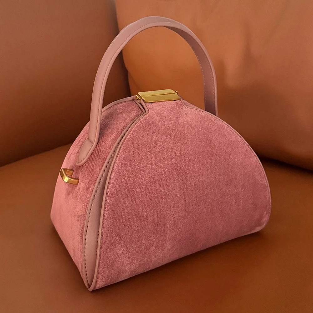 Sculpted Dome Top-Handle Bag