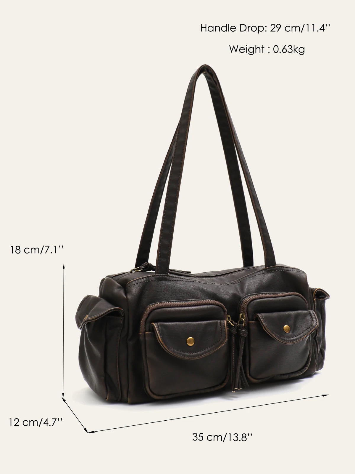 Double-Flap Multi-Pocket Tote