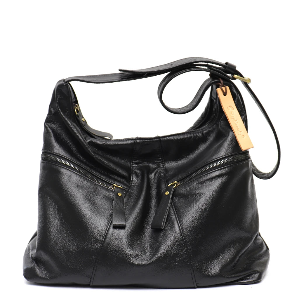 Multi-Zip Slouchy Hobo