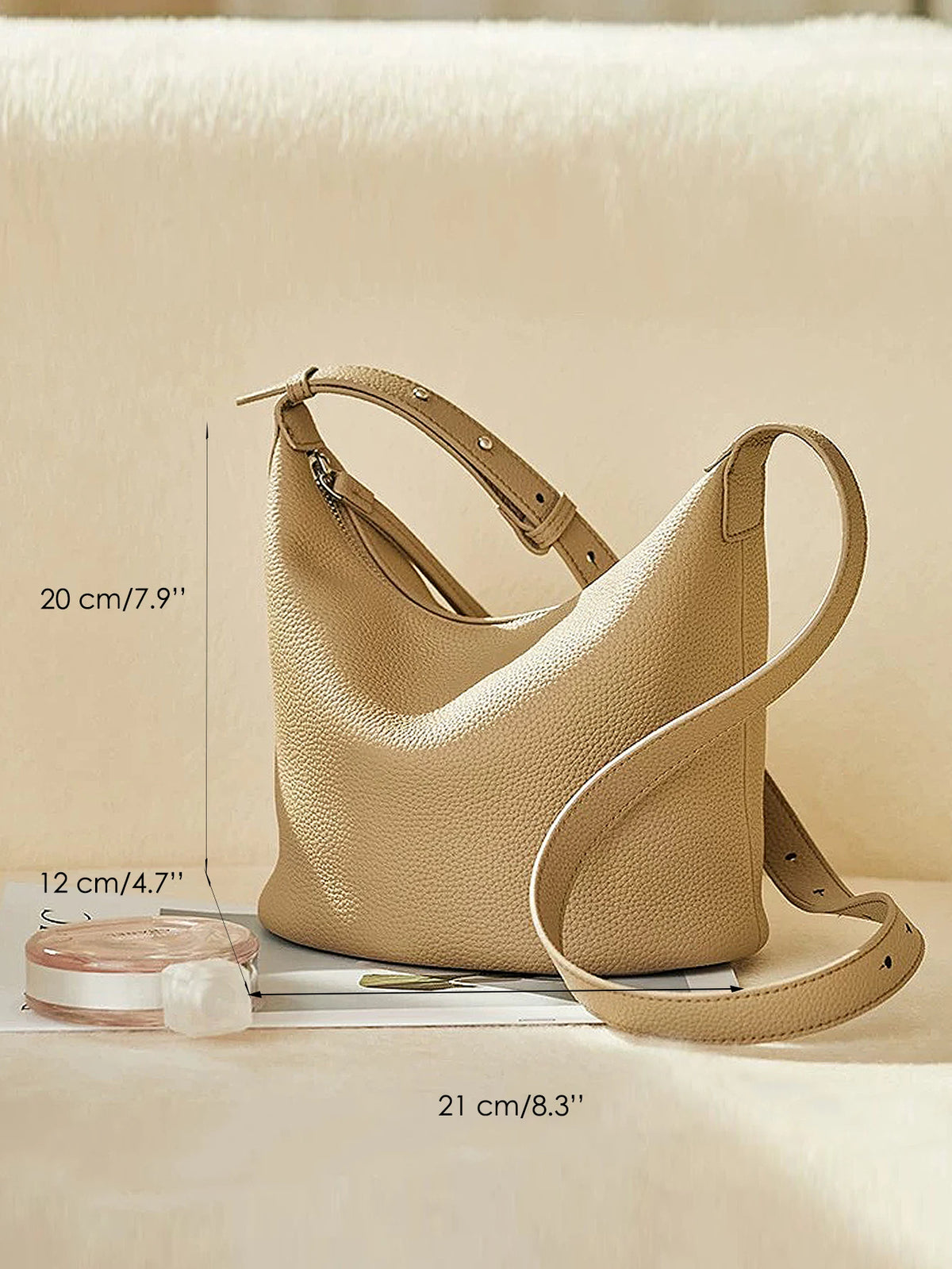 Compact Bucket Crossbody Bag