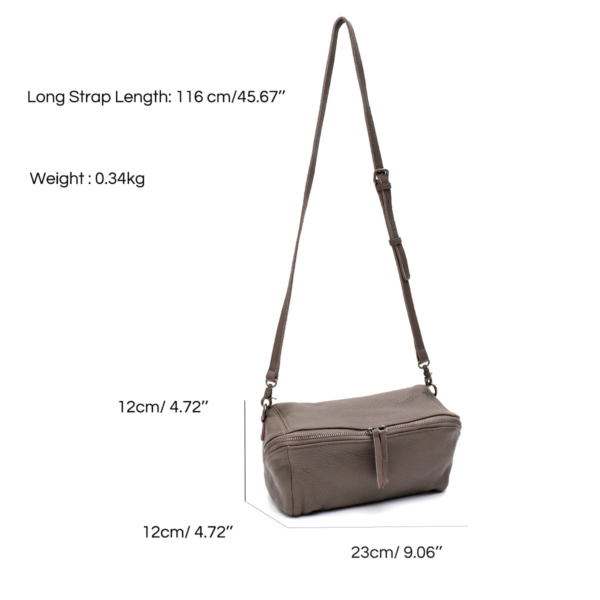 Soft Zip Crossbody Bag