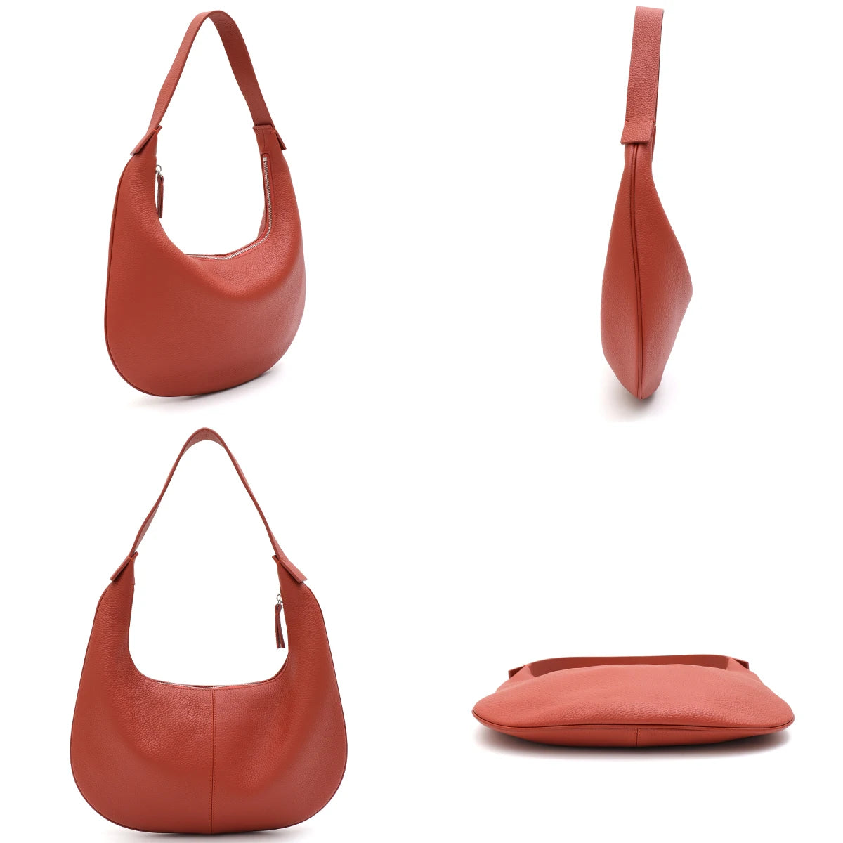 Minimal Crescent Shoulder Bag