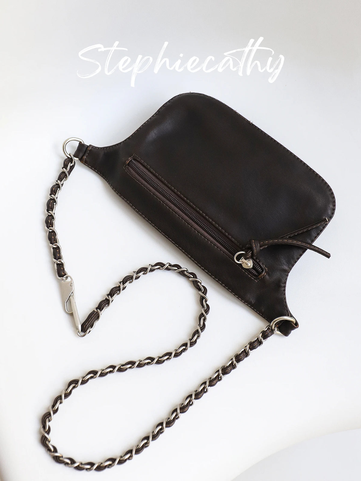 Chain-Strap Flap Crossbody