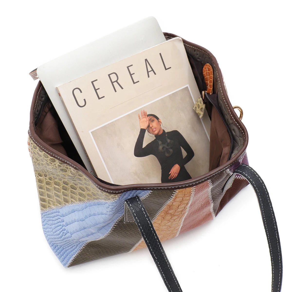 Colorblock Panel Tote