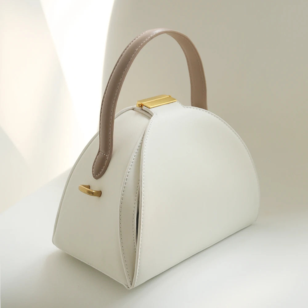 Sculpted Dome Top-Handle Bag