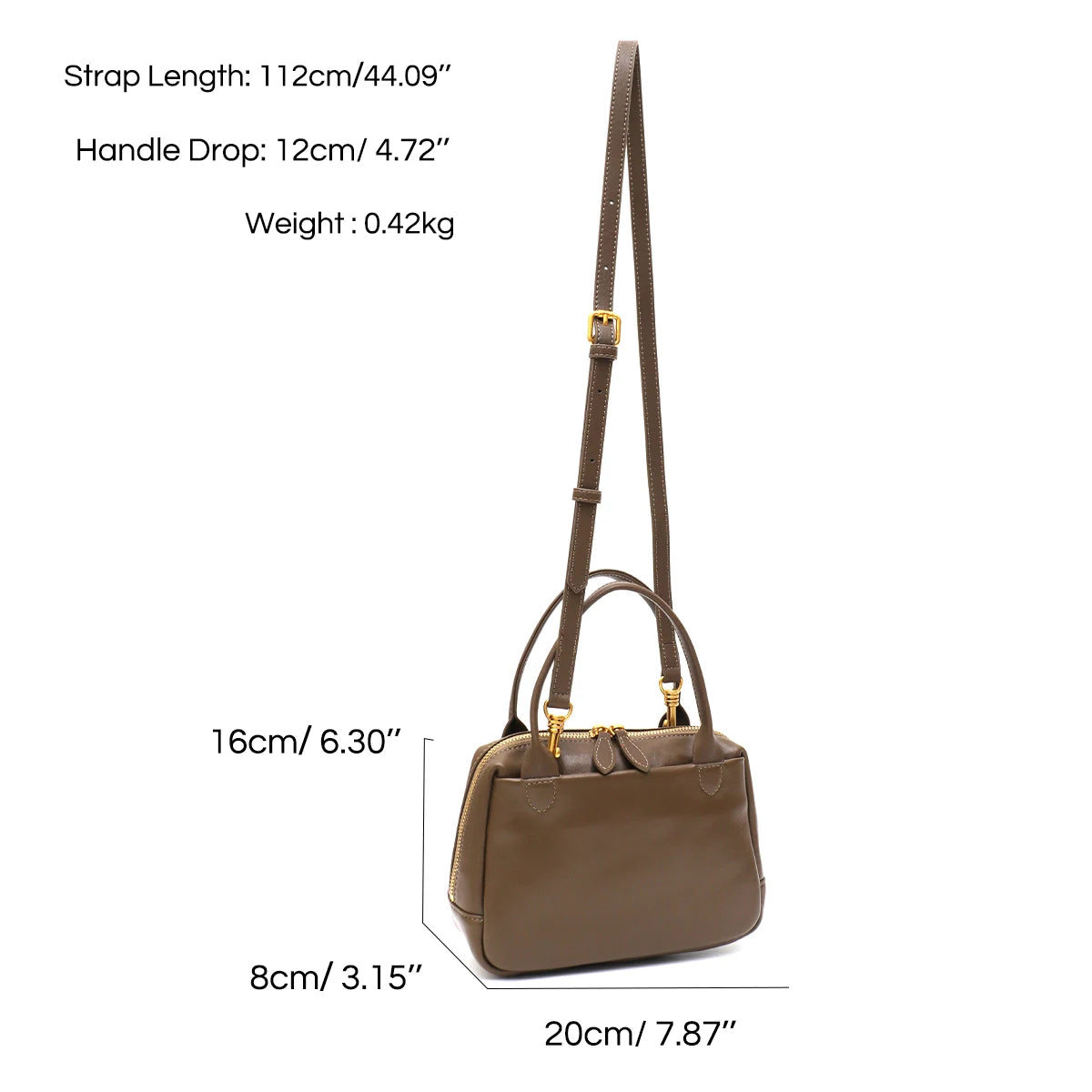 Vintage Structured Top-Handle Bag