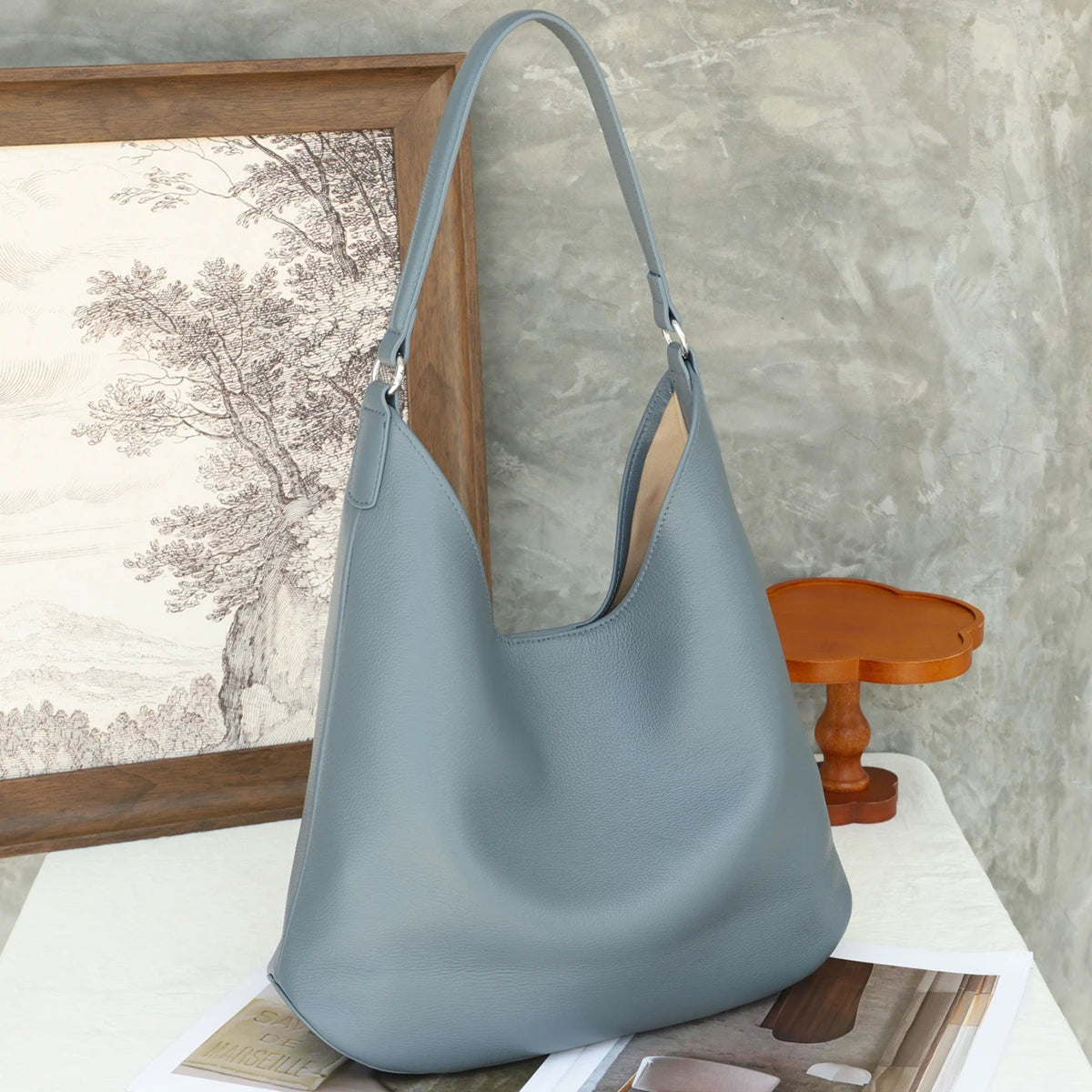 Soft Crescent Hobo Bag