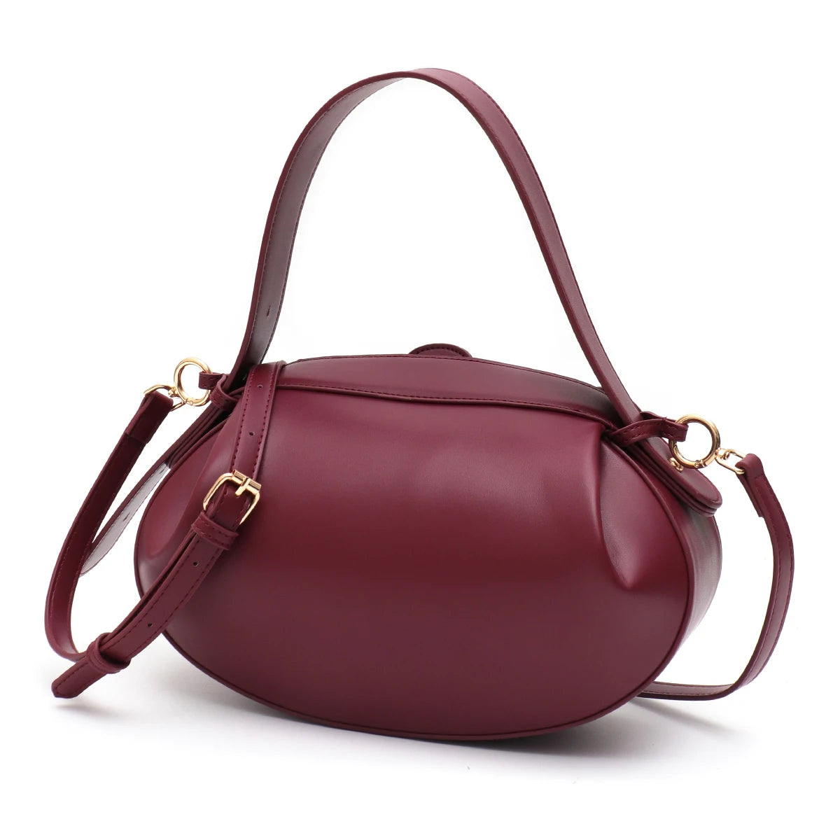 Sculpted Oval Shoulder Bag
