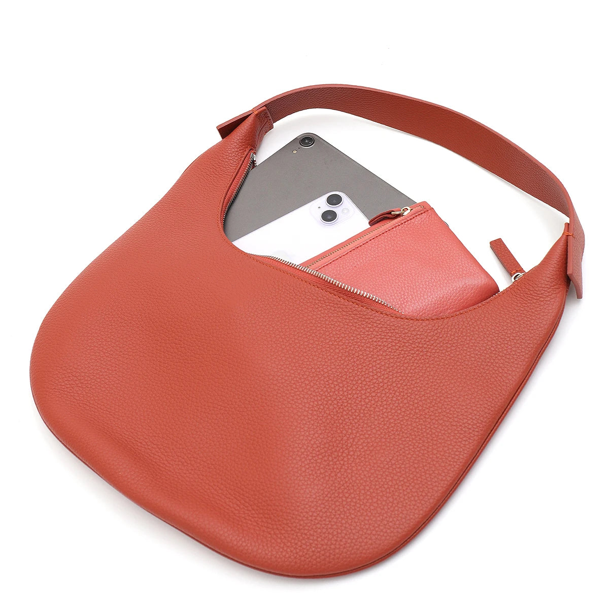 Minimal Crescent Shoulder Bag