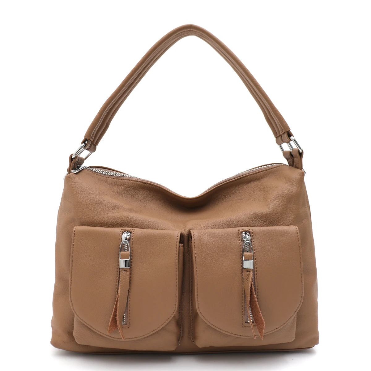 Multi-Pocket Shoulder Hobo