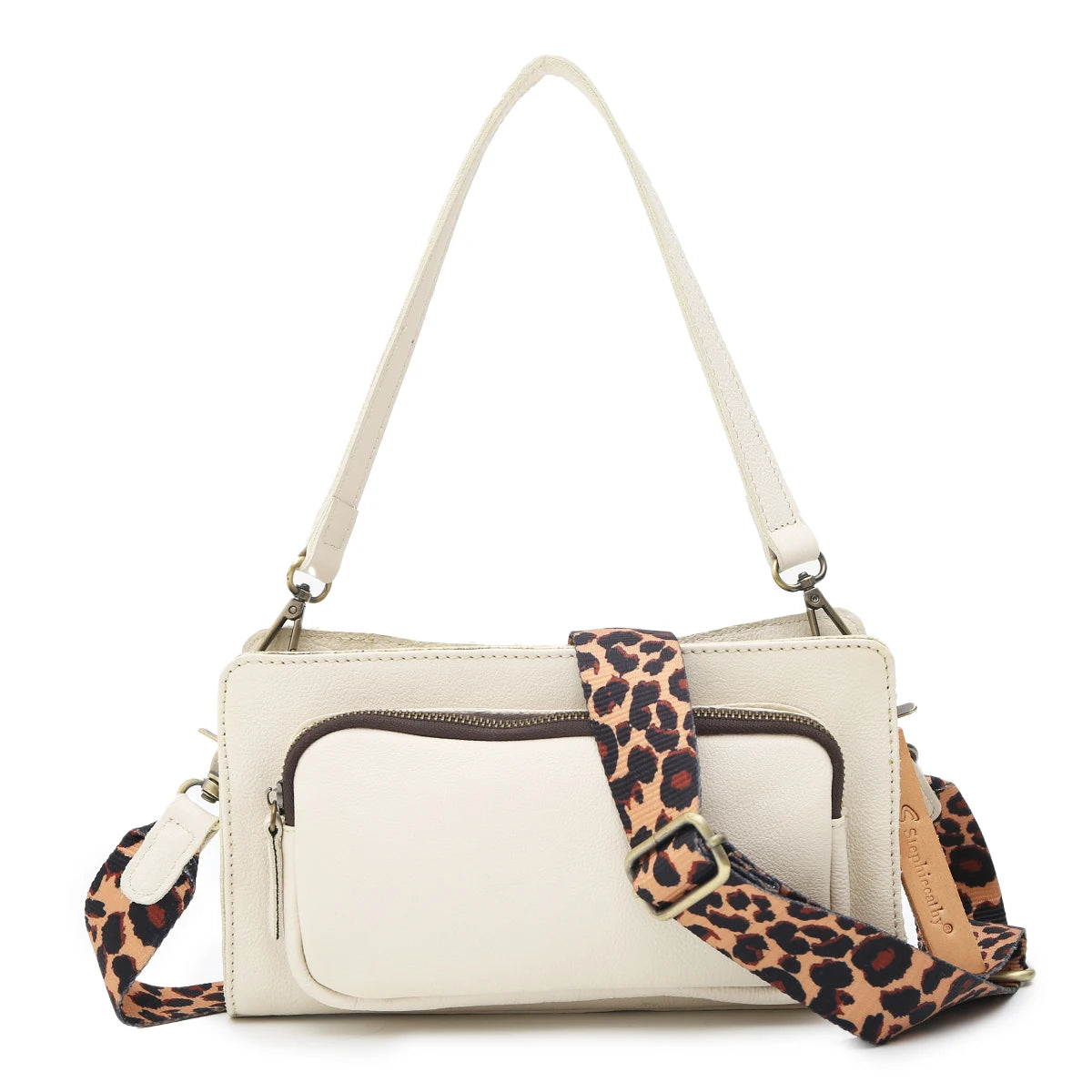 Leopard-Strap Crossbody Bag