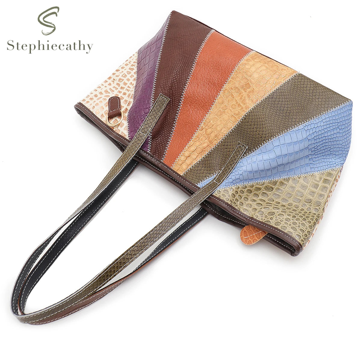 Colorblock Panel Tote