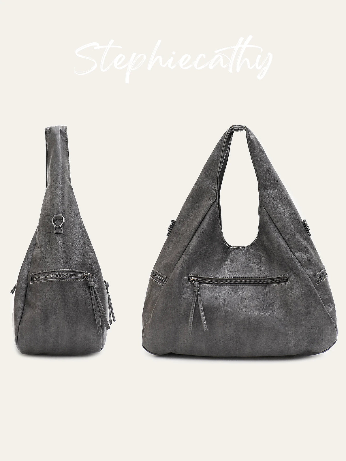 Multi-Pocket Cutout Hobo