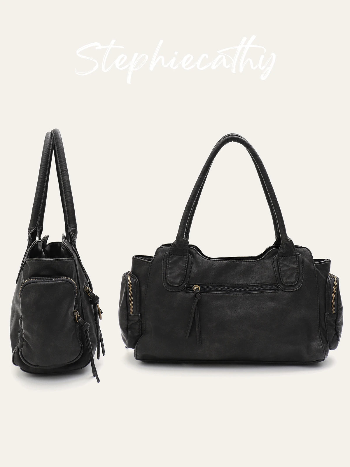 Preppy Multi-Pocket Satchel