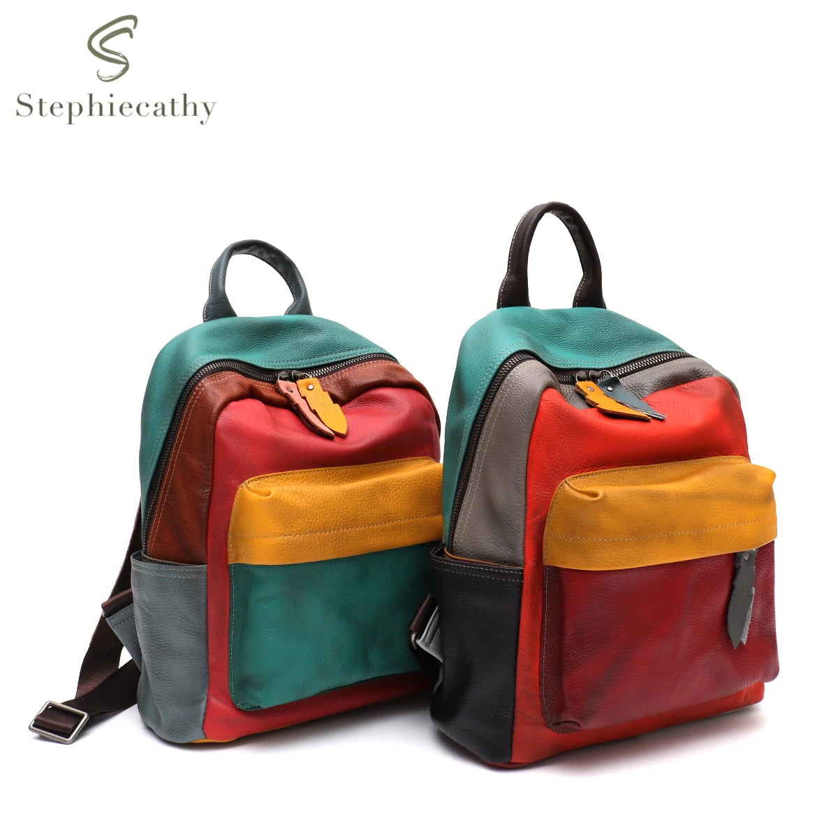 Colorblock Multi-Pocket Backpack