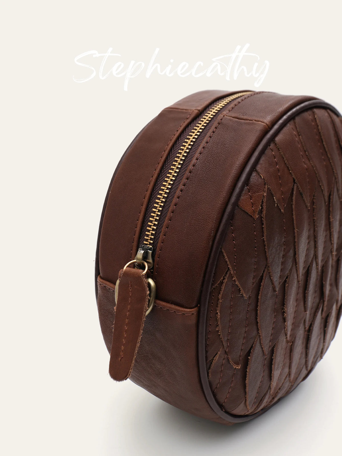 Woven Round Crossbody Bag