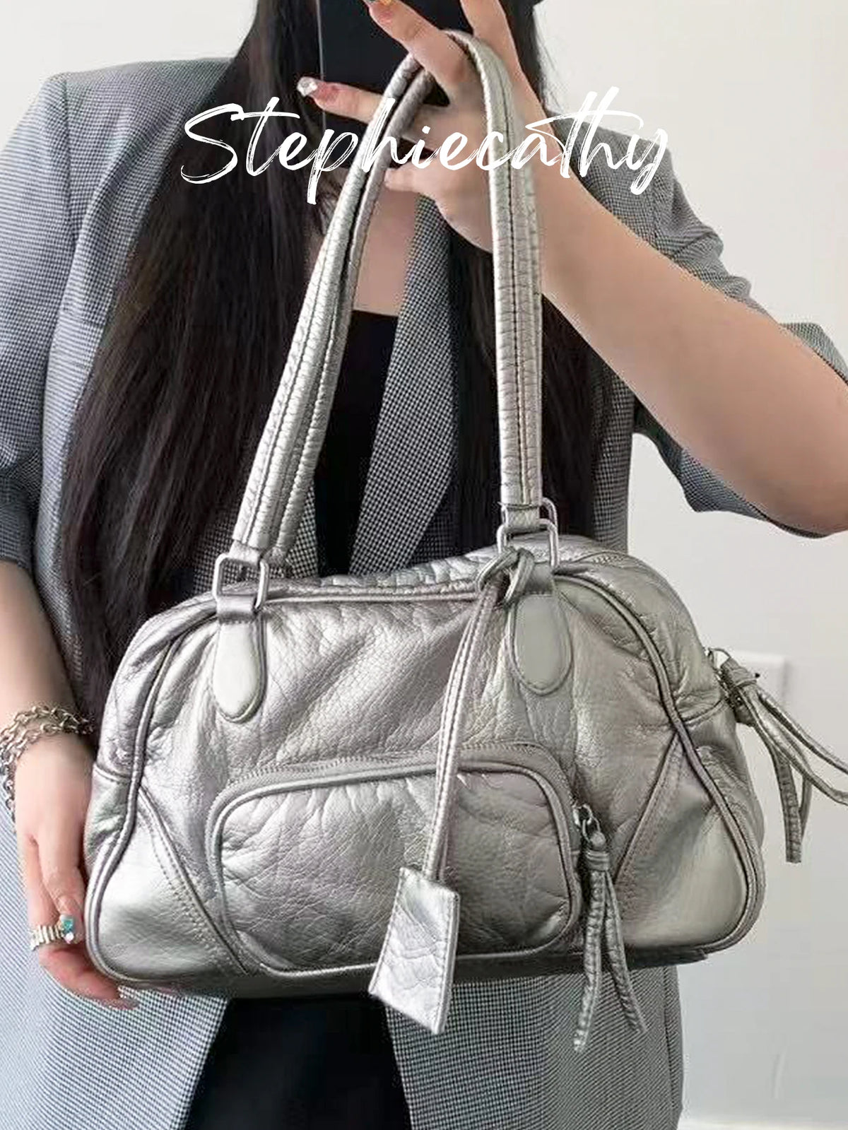 Multi-Pocket Satchel Bag