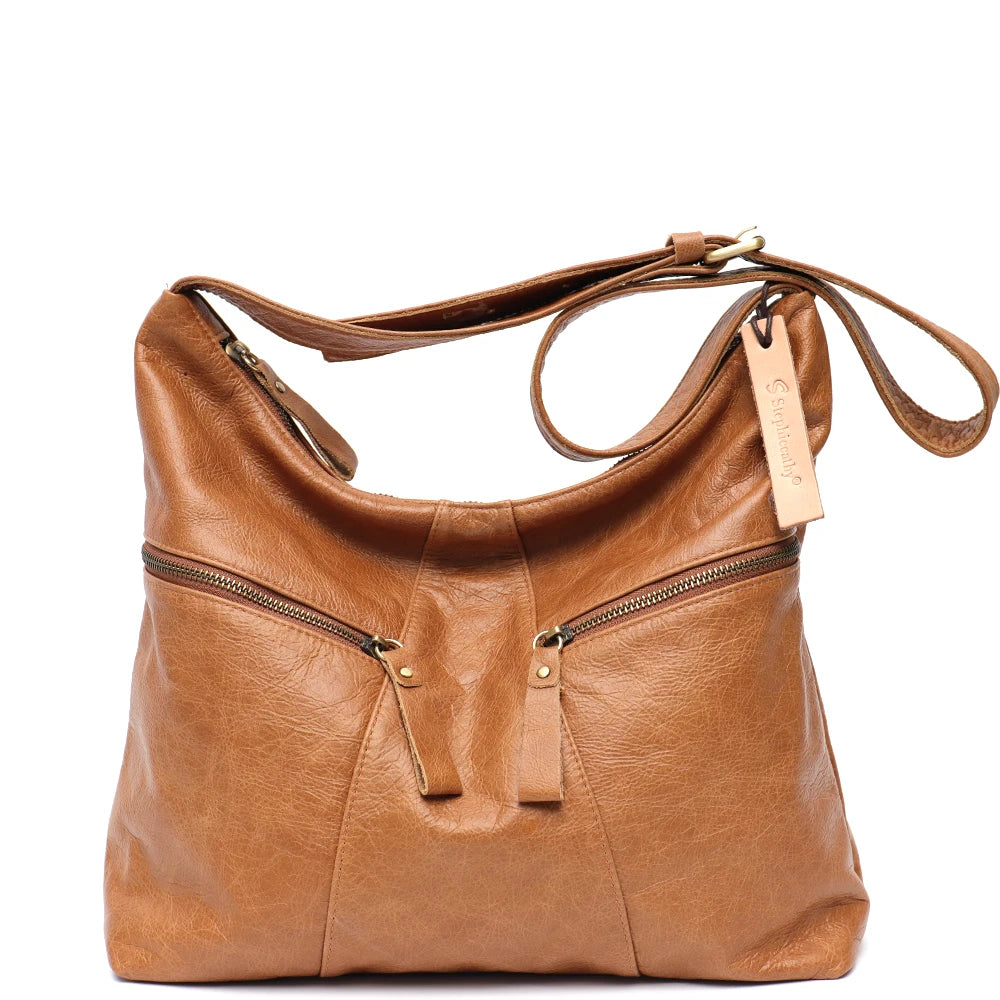 Multi-Zip Slouchy Hobo