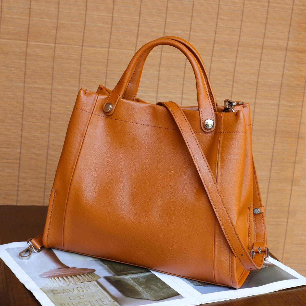 Top-Handle Crossbody Tote