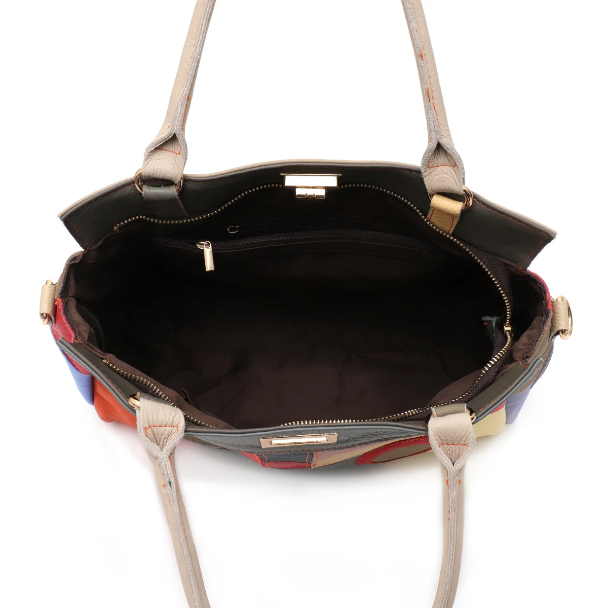 Geometric Turn-Lock Tote