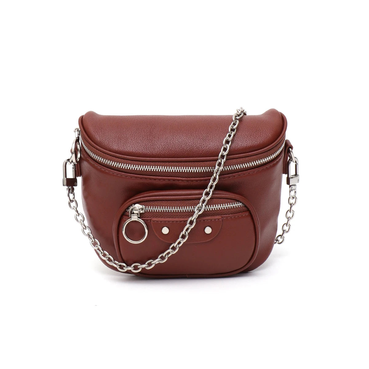 Chain-Detail Belt Bag