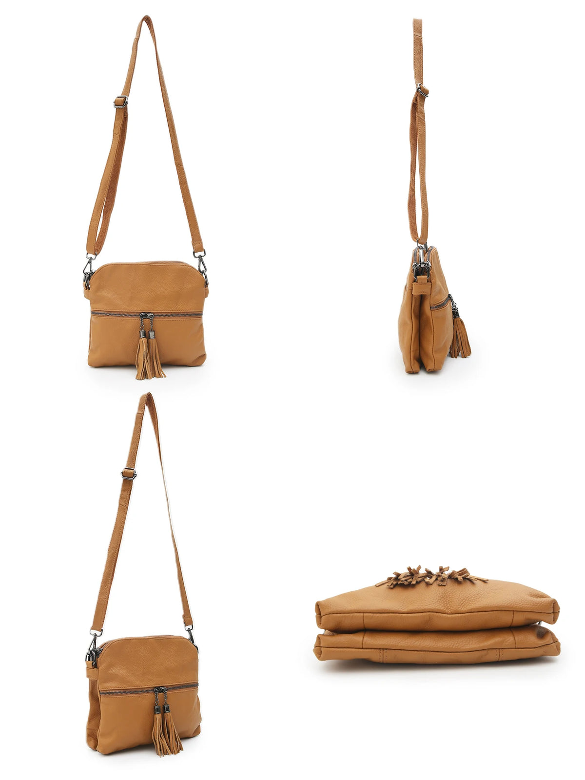 Tassel Flap Crossbody Bag