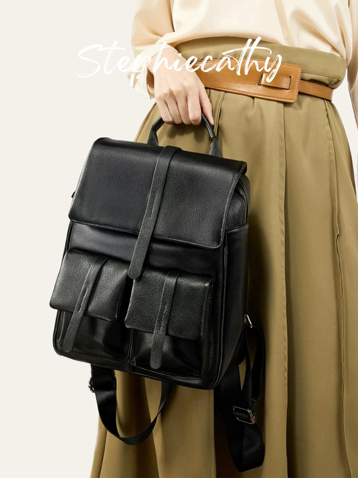 Structured Flap Backpack