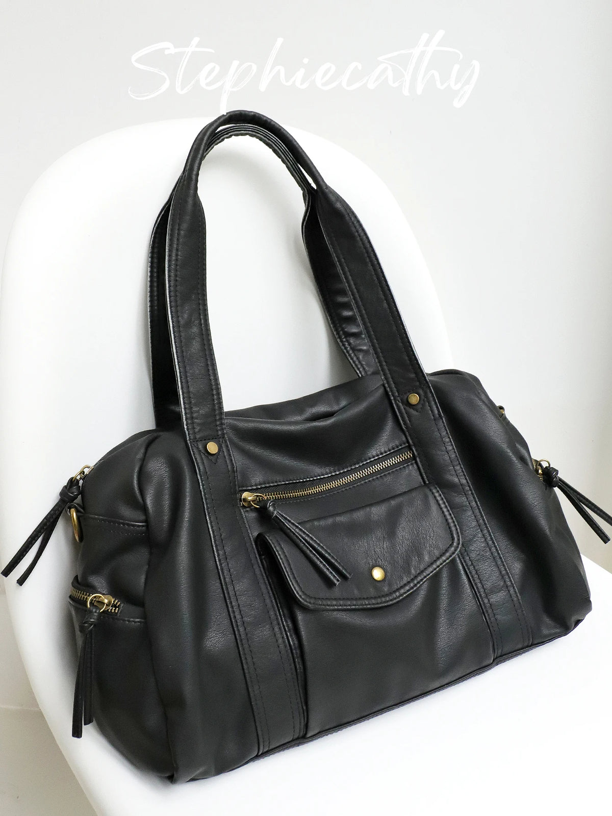 Soft Barrel Shoulder Bag